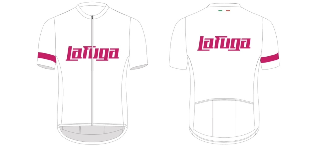 LaFuga Aero Cycling Jersey in White/Pink, White/Gold, en Black/Gold thumbnail 2