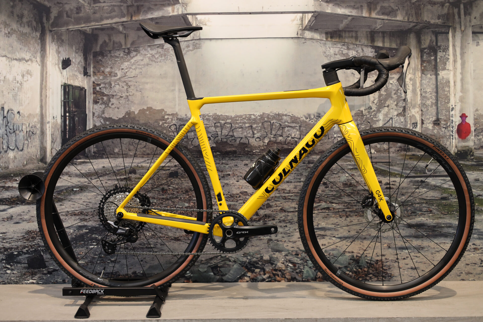 Colnago G4X – Gravelbike – 54 cm – GRX 1x12 – Fulcrum Lite – Geel thumbnail 1