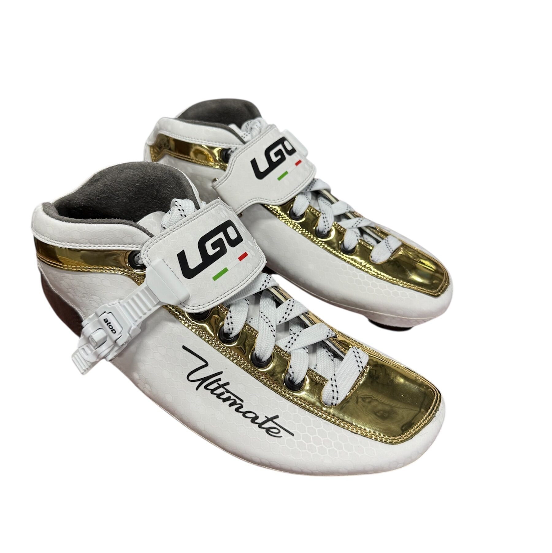 LGO Ultimate – Inline Skating Shoes – Wit/Goud Handmade in Italy