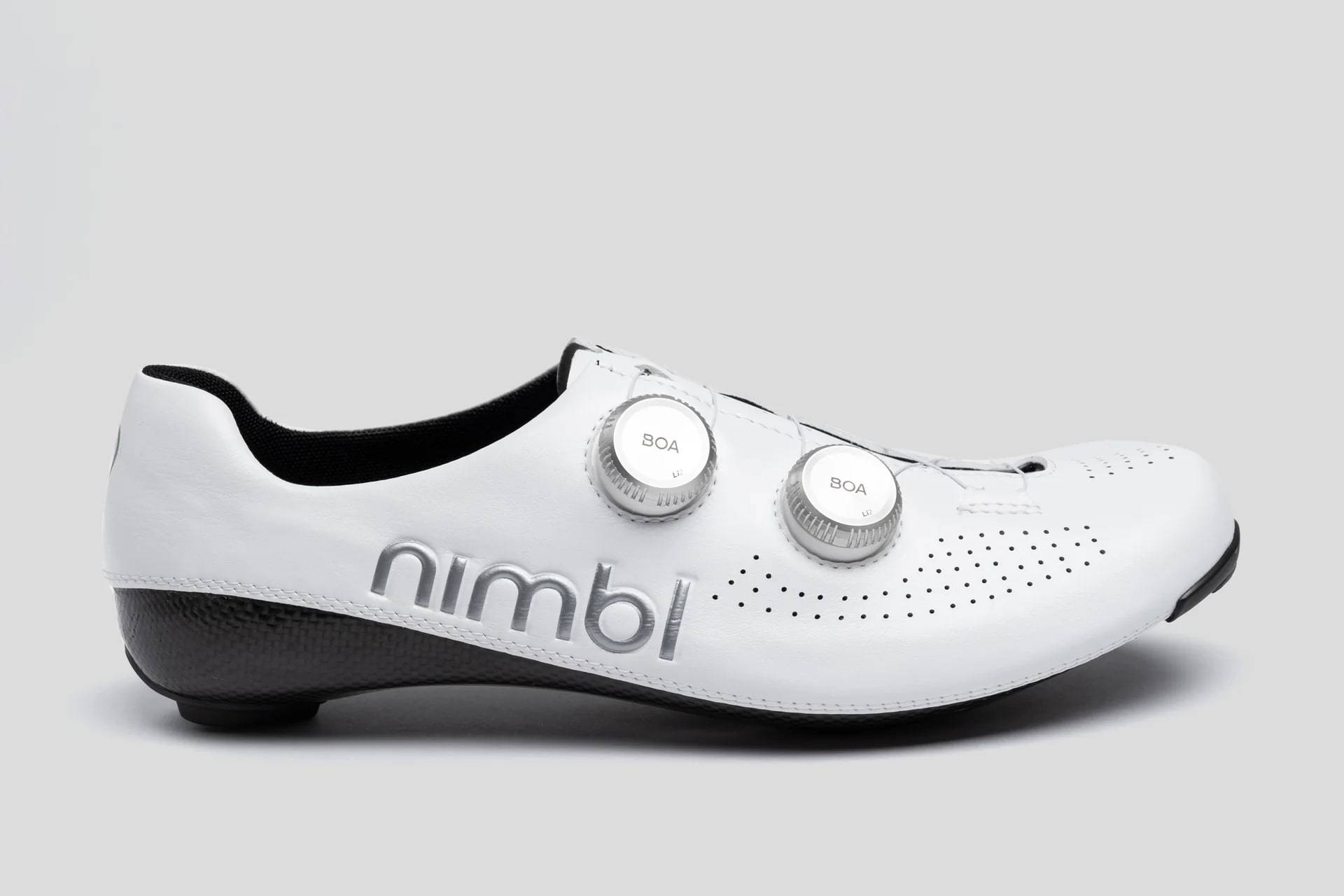 Nimbl Ultimate – Cycling shoes – White/Silver