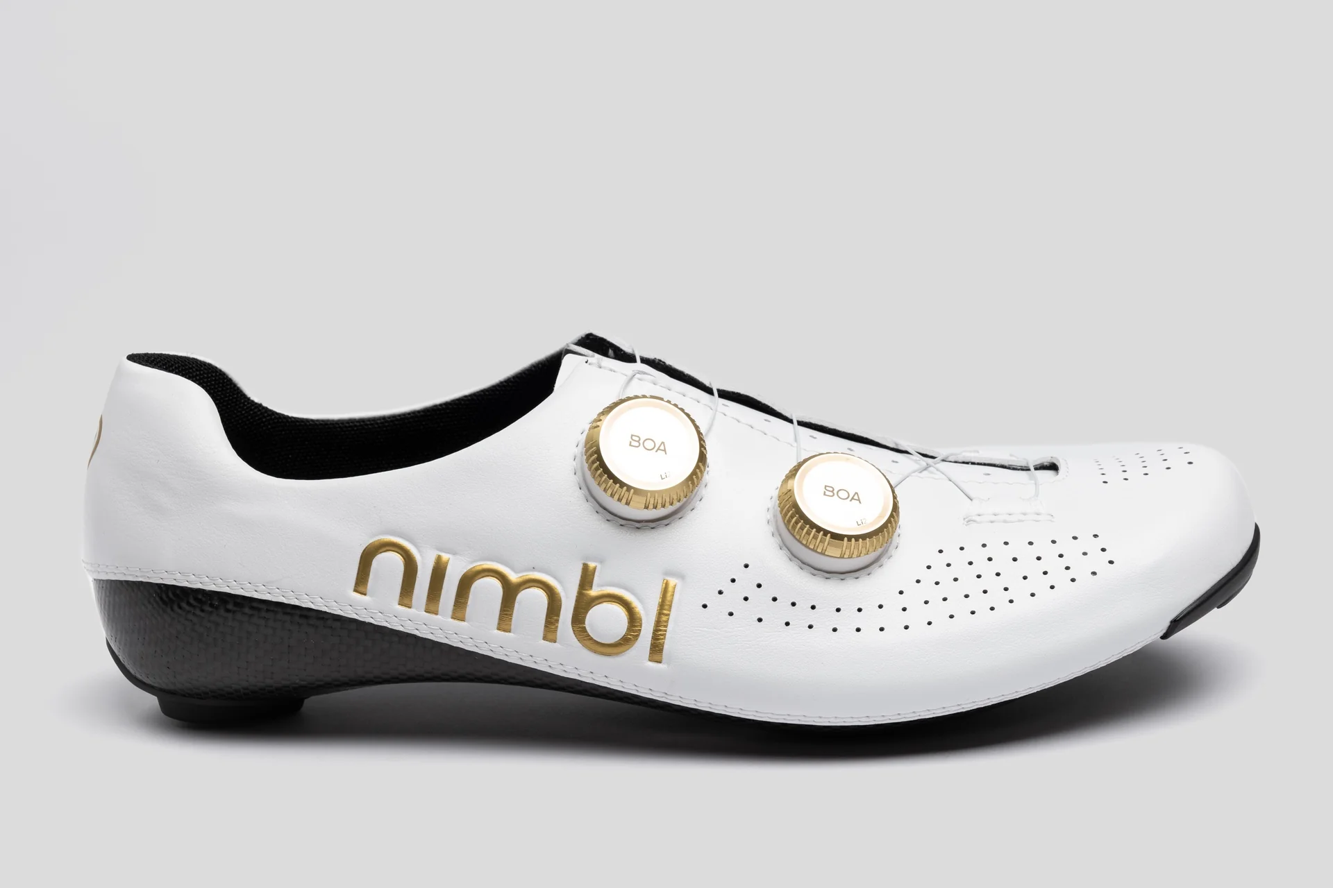 Nimbl Ultimate Exceed Cycling shoes – White/Gold