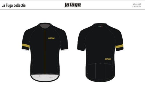 LaFuga fietsshirt zwart/goud aero bergasports